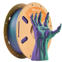 (Pre-Sale)PLA Matte Dual-Color Filament，1kg (MOQ:20 Rolls,Mixable) - Purple&Green