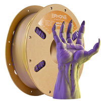 (Pre-Sale)PLA Matte Dual-Color Filament，1kg (MOQ:20 Rolls,Mixable) - Yellow&Purple