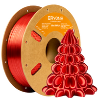 PLA Ultra Silk Filamento - 1,75 mm±0,03 mm (1 kg) - Red