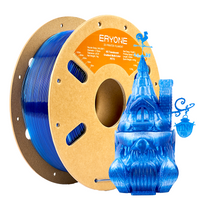 PETG High-Speed Translucent Gradient Multi-Color Filament - 1.75mm±0.03mm (1kg) - Dark blue & transparent