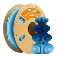 PLA opaco ad alta velocità bicolore Filamento - 1,75 mm±0,03 mm (1 kg) - High-speed matte gradient multi-color-Glacier (Blue & White & Light Blue)