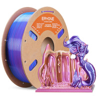 PLA Silk quadruplo ad alta velocità Filamento  - 1,75 mm±0,03 mm (1 kg) - Electric Night (Neon Purple & Bright Blue & Neon Pink & Neon Yellow)