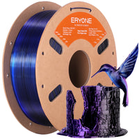 PLA Silk ad alta velocità a tre colori Filamento - 1,75 mm±0,03 mm (1 kg) - High Speed-Black&Blue&Purple