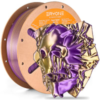 PLA Silk ad alta velocità bicolore Filamento - 1,75 mm±0,03 mm (1 kg) - High Speed-Gold&Purple