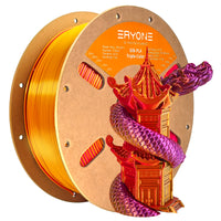 PLA Silk Tricolore Filamento - 1,75 mm±0,03 mm (1 kg) - 1KG / RED&GOLD&PURPLE