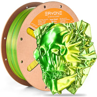 PLA Silk ad alta velocità bicolore Filamento - 1,75 mm±0,03 mm (1 kg) - High Speed-Green&Yellow