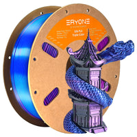 (Pre-sale)PLA All Series Filament，1kg (MOQ:20 Rolls,Mixable) - Triple-Color Silk-Black&Blue&Purple