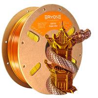 PLA Silk Tricolore Filamento - 1,75 mm±0,03 mm (1 kg) - 1KG / GOLD&SILVER&COPPER