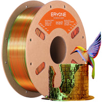 PLA Silk ad alta velocità a tre colori Filamento - 1,75 mm±0,03 mm (1 kg) - High Speed-Orange&Blue&Green
