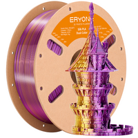 PLA Silk bicolore Filamento - 1,75 mm±0,03 mm (1 kg) - Gold&Purple