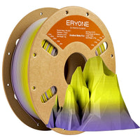 PLA Matte Gradient Dual-Color Filament - 1.75mm±0.03mm (1kg) - Gradient - Yellow & Purple