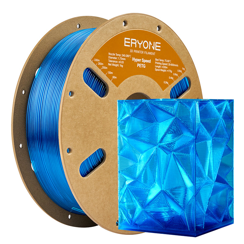 ERYONE High Speed PETG Filament, 1.75mm ±0.03mm Filament for 3D Printer, 1KG(2.2LBS)/ Spool