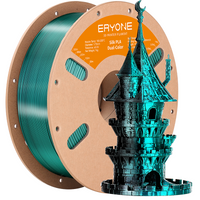 PLA Silk bicolore Filamento - 1,75 mm±0,03 mm (1 kg) - Green & black