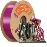 PLA Silk quadruplo ad alta velocità Filamento  - 1,75 mm±0,03 mm (1 kg) - Twilight Glow (Black & Red & Dark Purple & Gold)