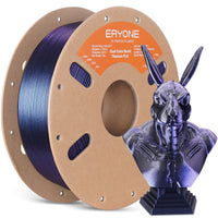 PLA Burnt Titanium Dual-Color Filament - 1.75mm±0.03mm (1kg) - Black & Purple Blue