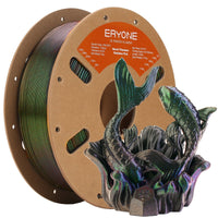 PLA Burnt Titanium Filament - 1.75mm±0.03mm (1kg) - Wormhole (Green & Flashing Black)