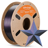 PLA Burnt Titanium Triple Color Filament - 1.75mm±0.03mm (1kg) - Black & Rose Red & Purple Blue