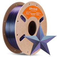PLA Burnt Titanium Triple Color Filament - 1.75mm±0.03mm (1kg) - Green & Rose Red & Purple Blue