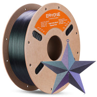 PLA Burnt Titanium Triple Color Filament - 1.75mm±0.03mm (1kg) - Black & Green & Rose Red