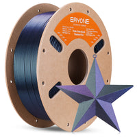 PLA Burnt Titanium Triple Color Filament - 1.75mm±0.03mm (1kg) - Blue & Green & Rose Red