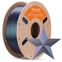 PLA Burnt Titanium Triple Color Filament - 1.75mm±0.03mm (1kg) - Blue & Black & Rose Red