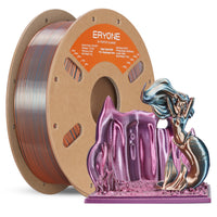 PLA Silk quadruplo ad alta velocità Filamento  - 1,75 mm±0,03 mm (1 kg) - Emerald Athens (Silver & Rose Gold & Emerald Green & Wine Red)