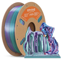 PLA Silk quadruplo ad alta velocità Filamento  - 1,75 mm±0,03 mm (1 kg) - Aurora Dream (Tea Green & Violet & Electric Pink & Indigo)