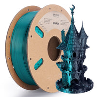 (Pre-sale)PLA All Series Filament，1kg (MOQ:20 Rolls,Mixable) - Silk Dual-Color-Black & dark green