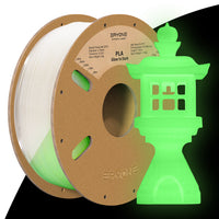 PLA Green Grow in the dark Filamento - 1,75 mm±0,03 mm (1 kg) - Green